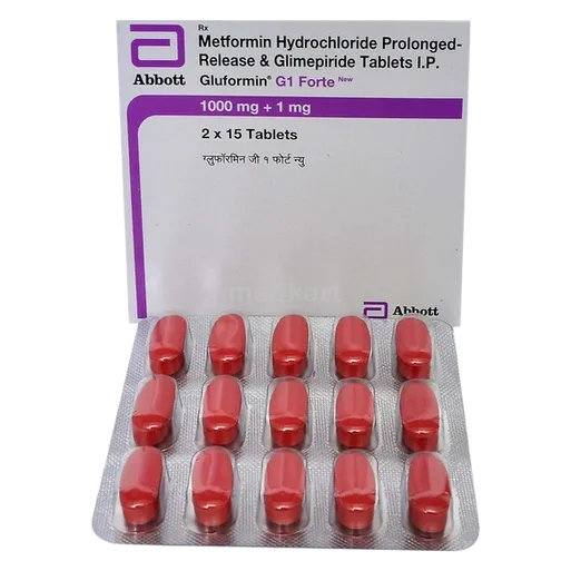 gluformin g 1mg forte tablet 15's